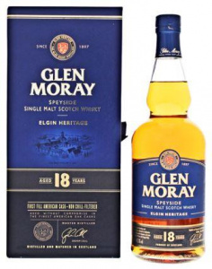 Виски Глен Морей 18 лет в подарочной коробке 0,7 л
