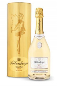  Вино игристое Шлюмбергер белое Брют 0,75 л в металлическом подарочном тубусе