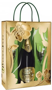  Шампанское Перье-Жуе Гранд Брют 0,75л в подарочной коробке с двумя  бокалами