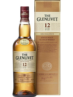 Виски Гленливет Экселенс 12 лет 0,7 л в подарочной коробке
