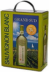  Вино Гран Сюд Совиньон Блан белое сухое 3,0 л