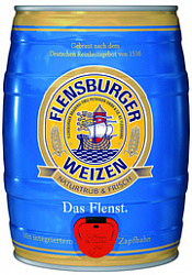 Пиво Фленсбургер Вайцен 5л в бочонке