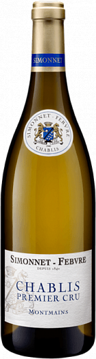  Вино Симонне-Февр Шабли Премьер Крю Монмэн белое сухое 0,75 л