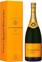  Шампанское Вдова Клико Брют 1,5л в подарочной коробке