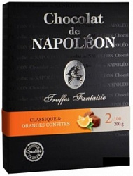Конфеты Французские Трюфели Наполеон классические и с кусочками цукатов апельсина 200 г