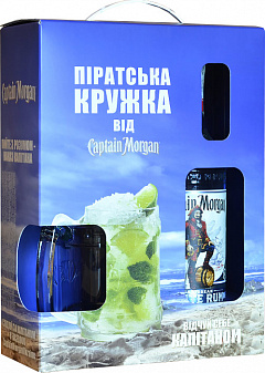 Ром Капитан Морган Уайт 0,7л + кружка