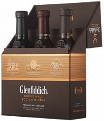 Набор виски Гленфиддик 12 лет 0,2 л + 15 лет 0,2 л +18 лет 0,2 л