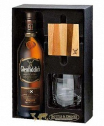 Виски Гленфиддик 18 лет в подарочной коробке 0,7 л +бокал+подставка