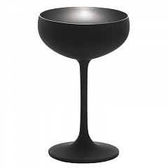 Бокал для шампанского Штольц Олимпик матовый-черный/серебряный 230 мл