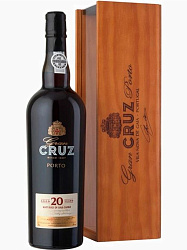  Вино Порто Круз 20 лет 0,75л в подарочной деревянной коробке