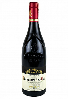  Вино Пон дю Рон Шатонёф дю Пап 2017 красное сухое
