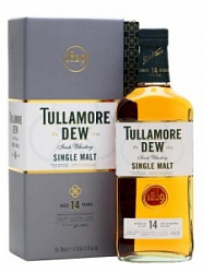 Виски Талламор Дью 14 лет Сингл Молт 0,7л  в подарочной коробке