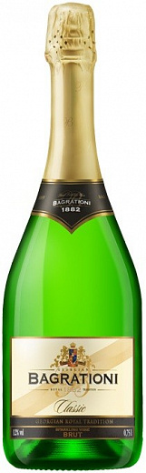  Вино игристое Багратиони Классик Брют белое 0,75л