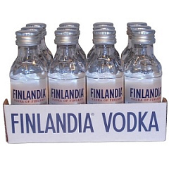 Подарочный мини-бокс водка Финляндия 0,05л*12