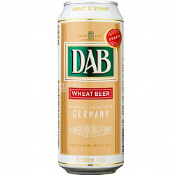 Пиво ДАБ пшеничное нефильтрованное 0,5л