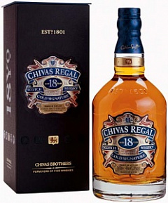 Виски Чивас Ригал 18 лет в подарочной коробке 0,75 л