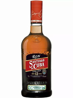 Ром Сантьяго де Куба Экстра Аньехо 12 лет в коробке 0,7л
