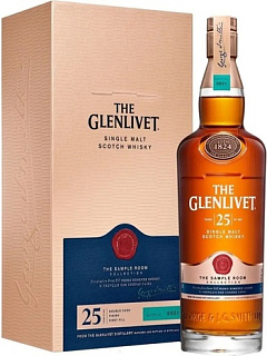 Виски Гленливет 25-летний в подарочной деревянной коробке 0,7 л