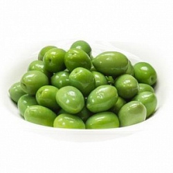Оливки Сицилийские цельные зеленые сладкие 100г