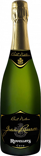  Вино игристое Кава Ровеллатс Гран Резерва Брют Натюр белое 0,75 л
